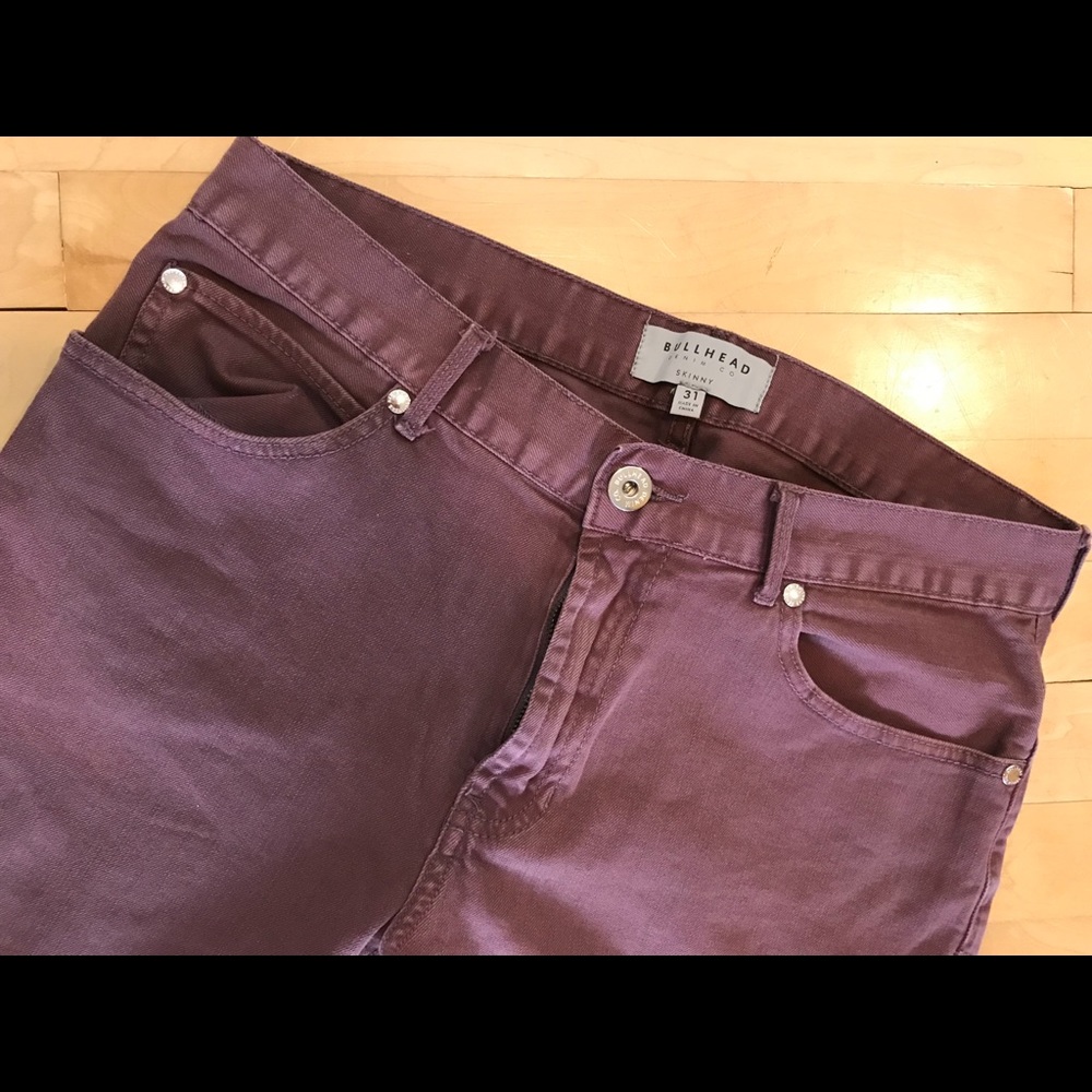 Bullhead Denim Co men’s jeans 31/32 wine